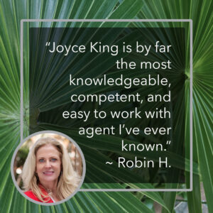 testimonial for Joyce King, Charleston real estate agent