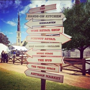 Charleston Wine & Food Festival sign