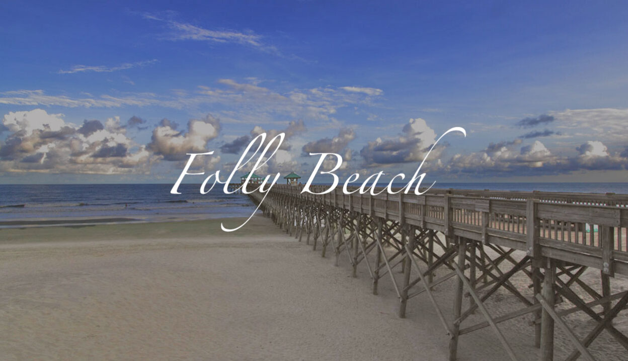 Folly Beach Pier and ocean, Charleston, SC