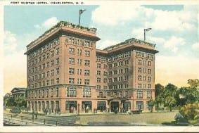 Fort Sumter Hotel historic postcard