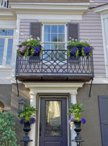 Window boxes in historic downtown Charleston, SC. By Joyce L. King.