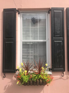 Window box on State Street in historic downtown Charleston, SC. By Avery Edwards.
