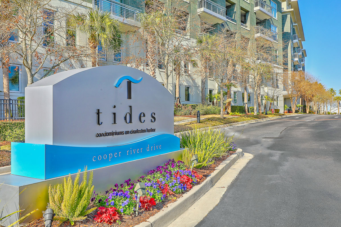 Tides Condominiums sign