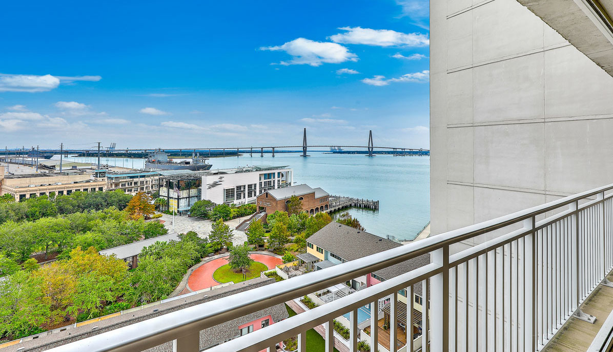 330 Concord Street 12C Dockside view of Ravenel Bridge and Charleston Harbor