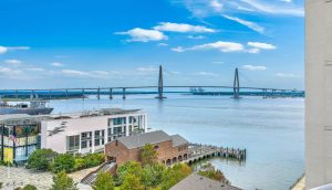 330 Concord Street 12C Dockside view of Ravenel Bridge and Charleston Harbor