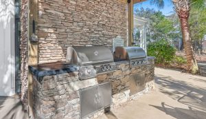 The Retreat at Riverland outdoor grills