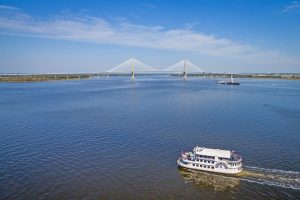 Charleston Harbor and the Ravenel Bridge