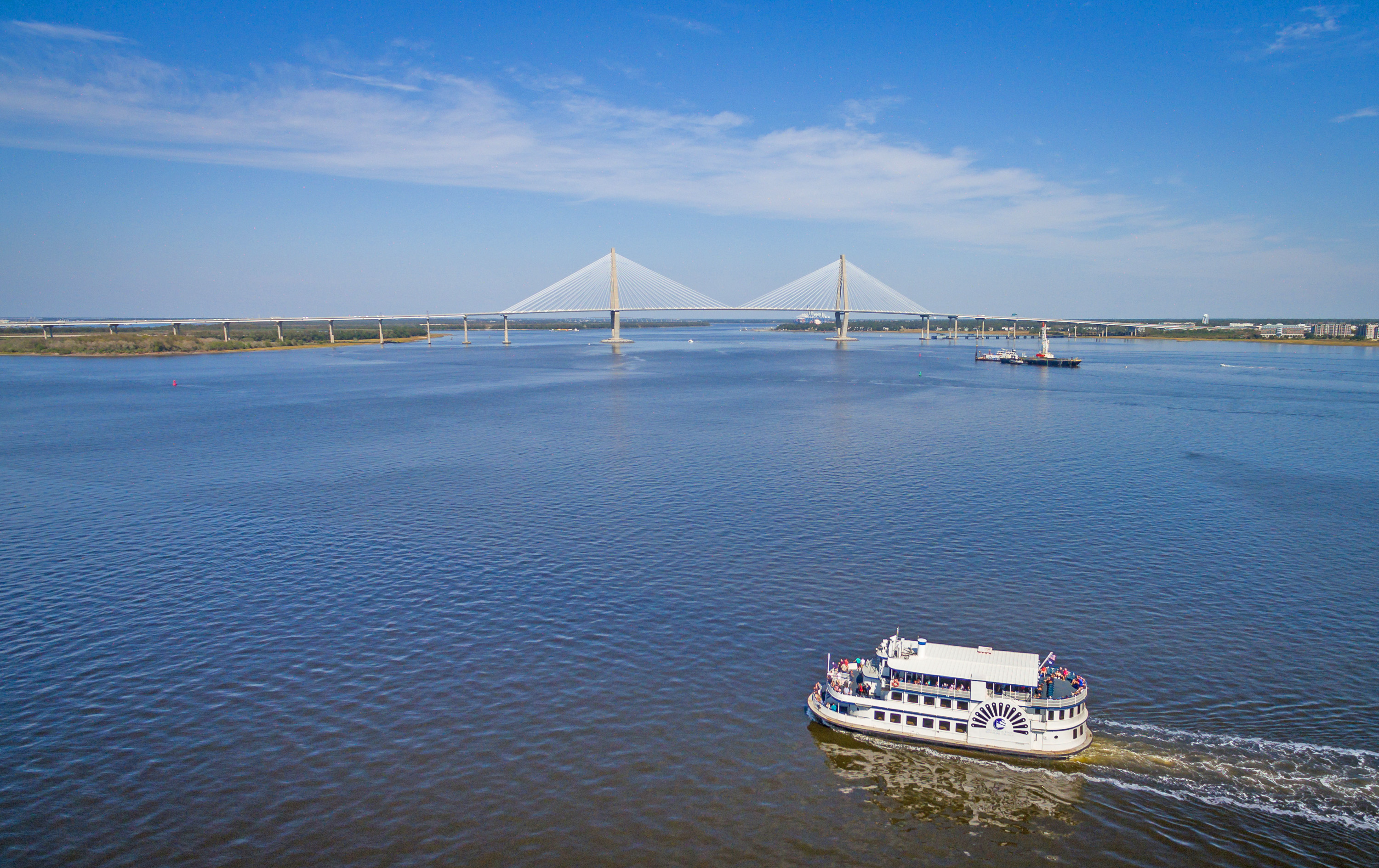 Charleston Harbor & Ravenel bridge