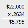 sample calculation