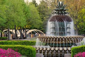 Pineapple Fountain in Waterfront Park, Charleston