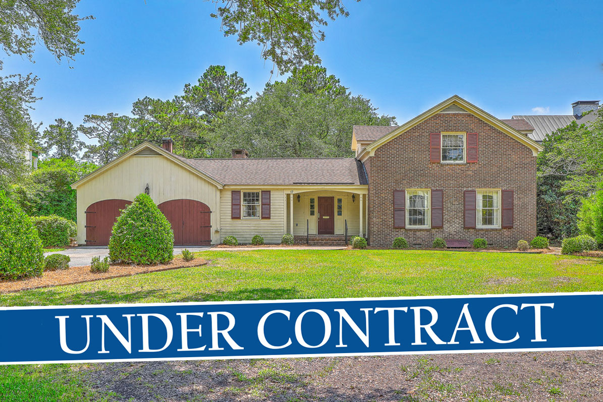 17 Johnson Road: brick and wood house for sale on a large grassy lot in The Crescent, Charleston, SC